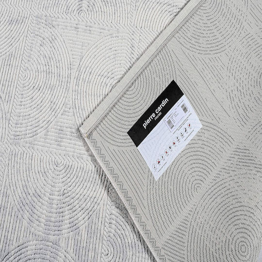 Pierre Cardin Set Modern Bedroom Rugs L Grey 3 Pieces
