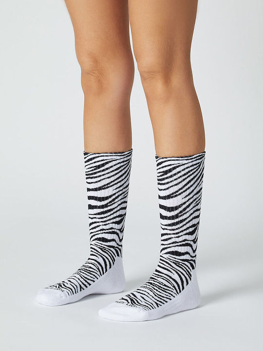 Jimmy Lion Șosete Atletice Imprimeu Zebra E84256-zebra Jimmy Lion Șosete Atletice Imprimeu Zebra E84256-zebra