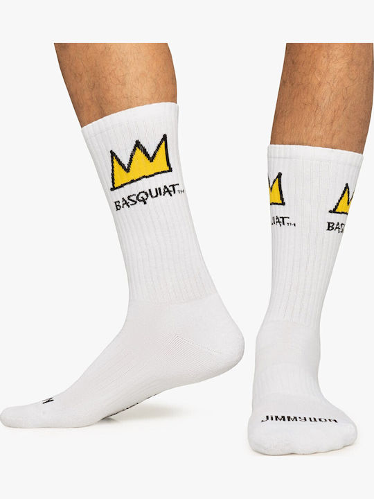 Jimmy Lion Șosete Atletice Basquiat Crown E84240-basquiat Crown Jimmy Lion Șosete Atletice Basquiat Crown E84240-basquiat Crown