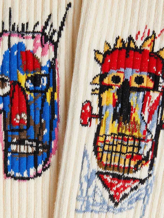 Jimmy Lion Athletische Socken Basquiat Heads 1982 E84242-basquiat Heads