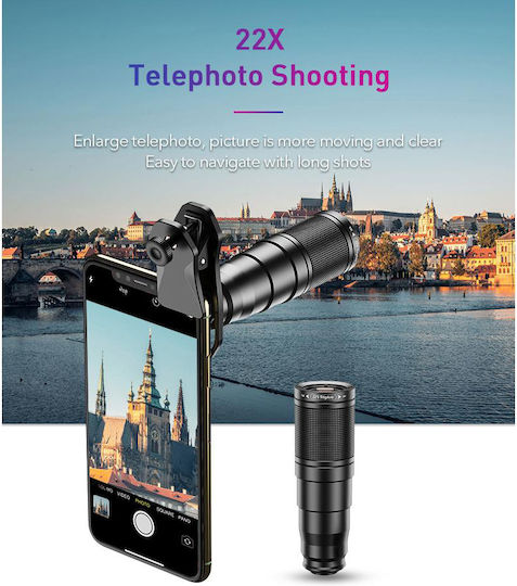 Apexel Smartphone Lens Set 22x105-4in1 Tripod 4 1 22x Zoom 5210131168653