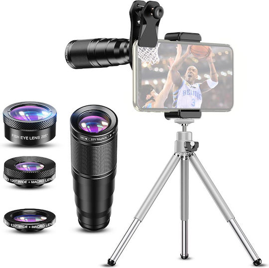 Apexel Smartphone Lens Set 22x105-4in1 Tripod 4 1 22x Zoom 5210131168653