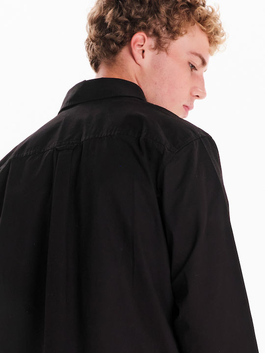 Long Sleeve Shirt in Regular Fit Black