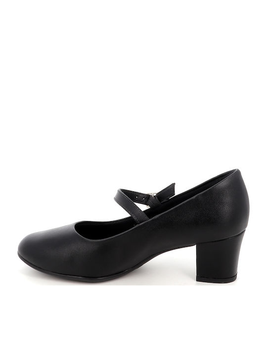 Pumps mit Riemchen Schwarz