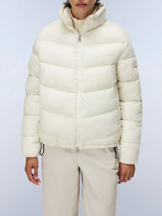 Napapijri Damen Puffer Jacke für Winter Cream Napapijri Damen Puffer Jacke für Winter Cream