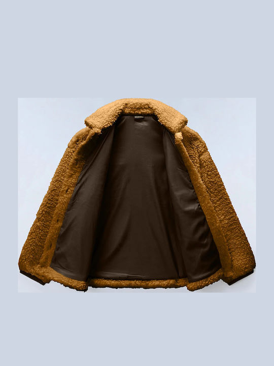 Γυναικείο Μπουφάν για Χειμώνα Brown