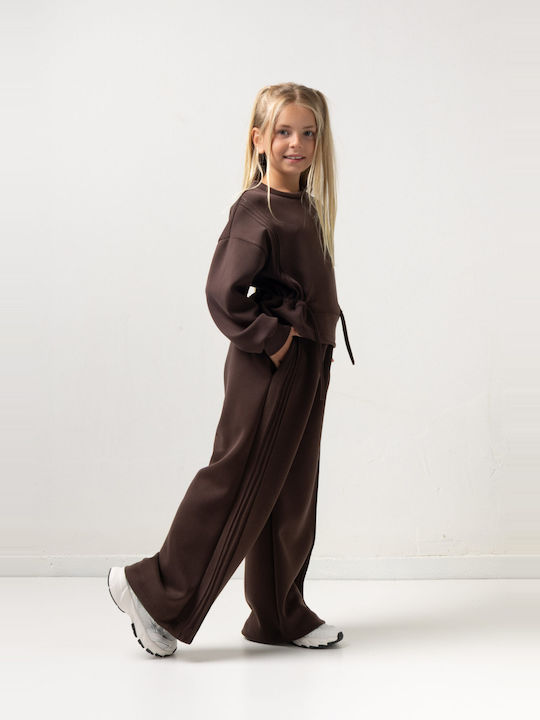 Kids Set with Pants Winter 2 Pieces Brown