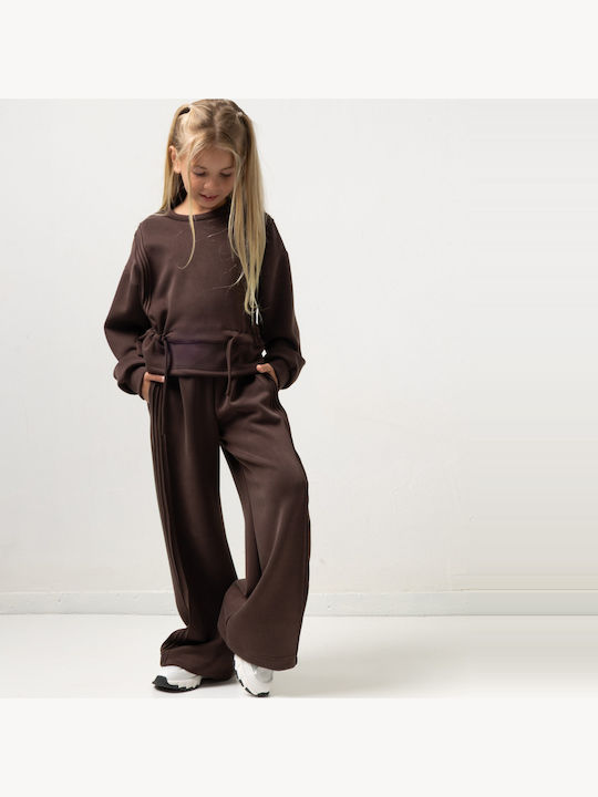 Kids Set with Pants Winter 2 Pieces Brown