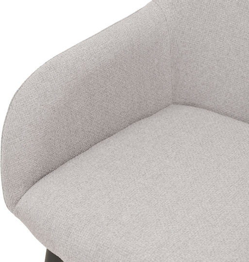 Telia Ess- und Küchenstühle mit Stoffbezug Hellgrau 60x54x85cm