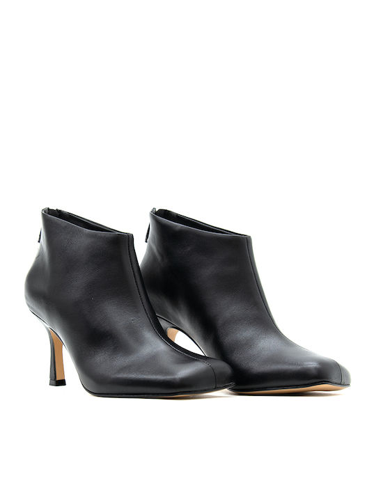 Leather Women's Ankle Boots Black