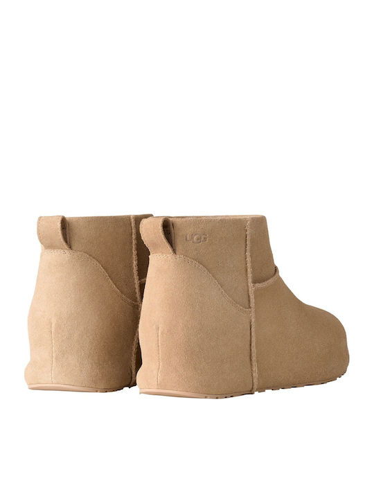 Classic Mini Leather Women's Ankle Boots Grey