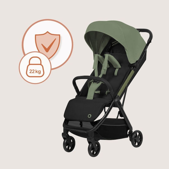 Lionelo Julie Air Reversible Baby Stroller Suitable from 6+ Months Green Sage