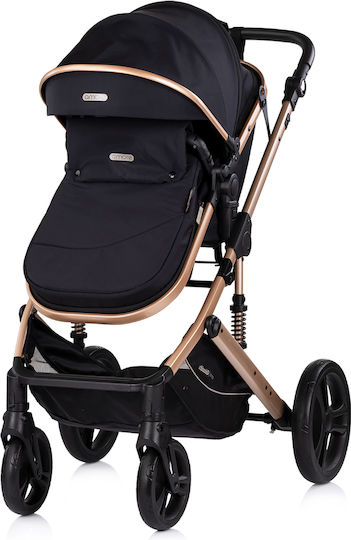 Chipolino Amore Регулируема Бебешка количка 2 в 1 Подходяща за Новородено Черна