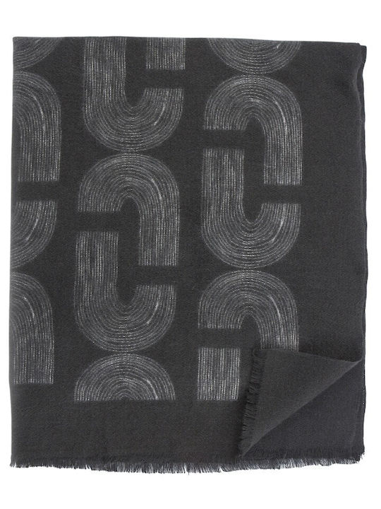 Damen Wollschal Schwarz