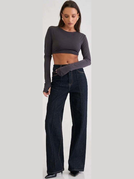 Damen Jeans Hosen in Breit Bein Stil