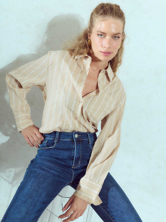Celestino Blugi Damă Skinny Push Up Slim Fit Albastru Închis