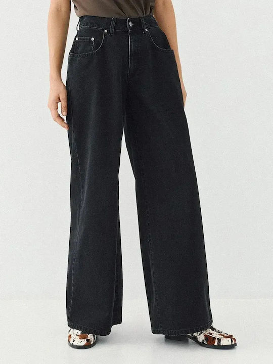 Damen Jeans Hosen Schwarz
