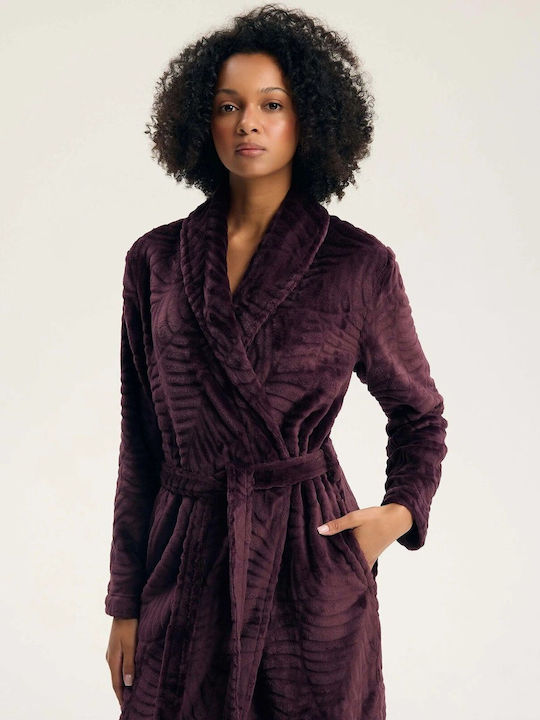 Henderson Henderson Sommer Damen Baumwollene Robe Lila