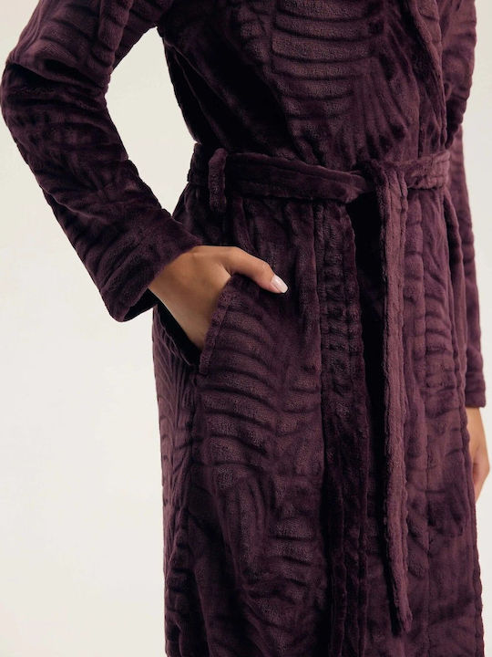 Henderson Henderson Sommer Damen Baumwollene Robe Lila