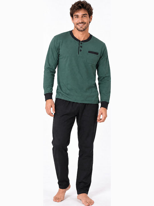 Comfort Pijama de vară pentru bărbați Verde