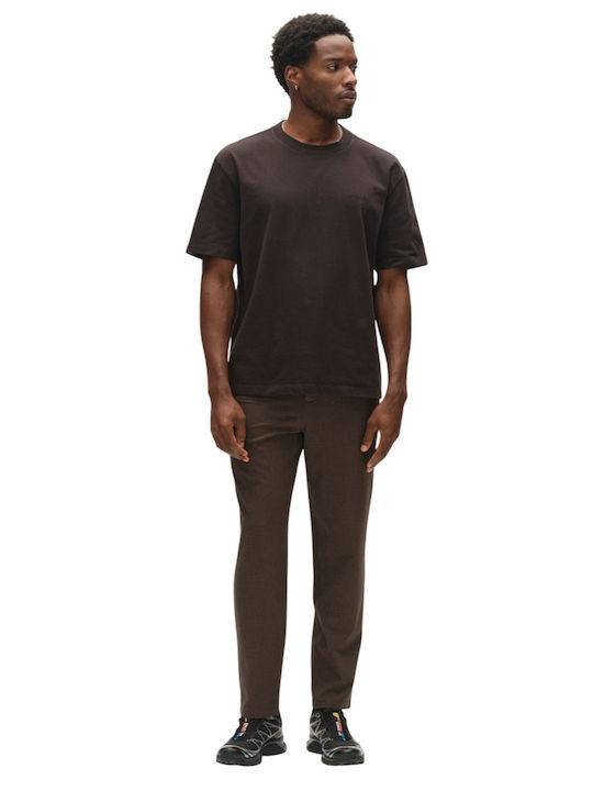 Ανδρικό Παντελόνι Chino Ελαστικό Relaxed Fit Brown