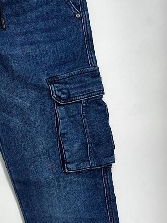 Herren Jeanshosen Cargo Blau