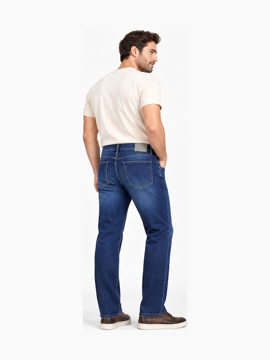 Men's Elastic Regular Fit Blue Jeans Pants