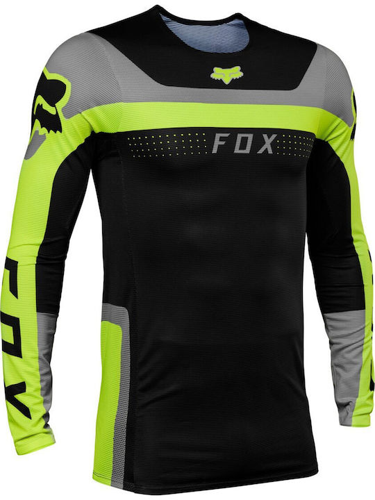 Fox Flexair Efekt Tricou Pentru Bărbați Motocross Mânecă Lungă Culoare Galbenă Fox Flexair Efekt Tricou Pentru Bărbați Motocross Mânecă Lungă Culoare Galbenă