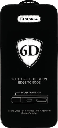 Tel Protect Full Glue 6d Sticlă Temperată Samsung Galaxy S22/s23 Negru Deblocare Amprentă 10 Bucăți
