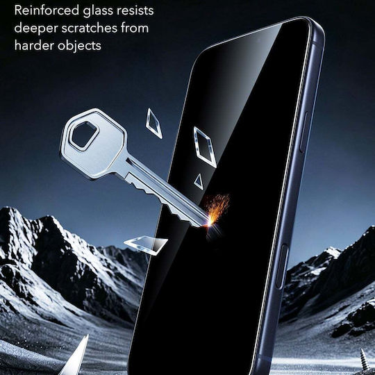 ESR iPhone 18 Pro Privacy Scratch-Resistant Screen Glass Ultrafit Armorite 2 Pieces Privacy