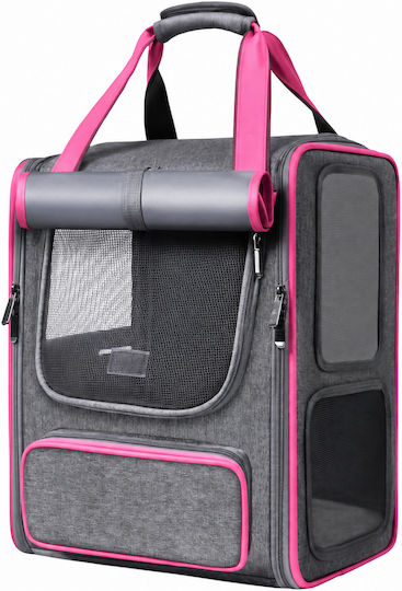 Galifas Wasserdicht Rucksack für Hunde / Katzen bis 9kg Gray L40xB33xH25cm.