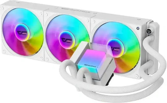 Darkflash AIO Водно Охлаждане За CPU С 3 Вентилатора 120mm И ARGB Осветление Бяла