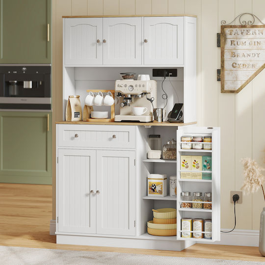Lower Oven Cabinet White 100x40x173cm