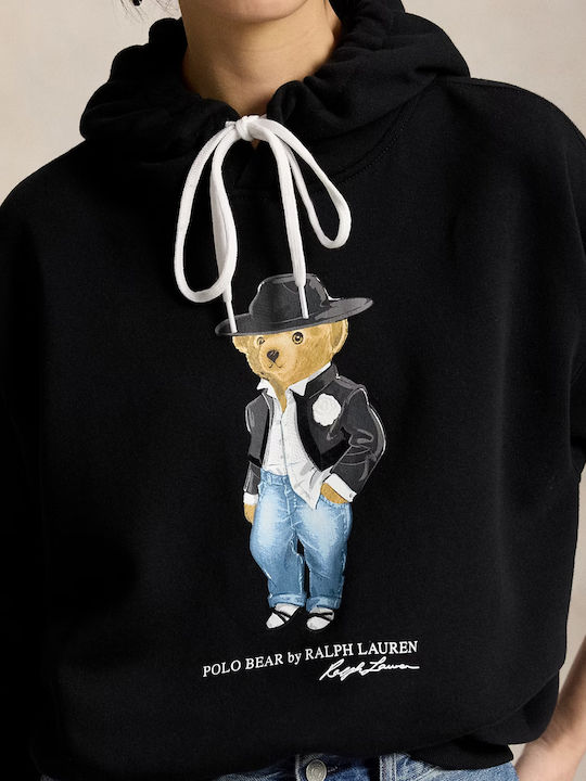 Damen Sweatshirt mit Kapuzen Schwarz