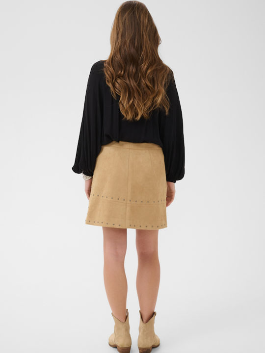 Pencil Damenrock Beige Camel