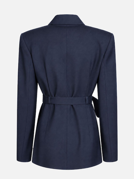 Pinko Women's Waisted Blazer Navy Pinko Women's Waisted Blazer Navy