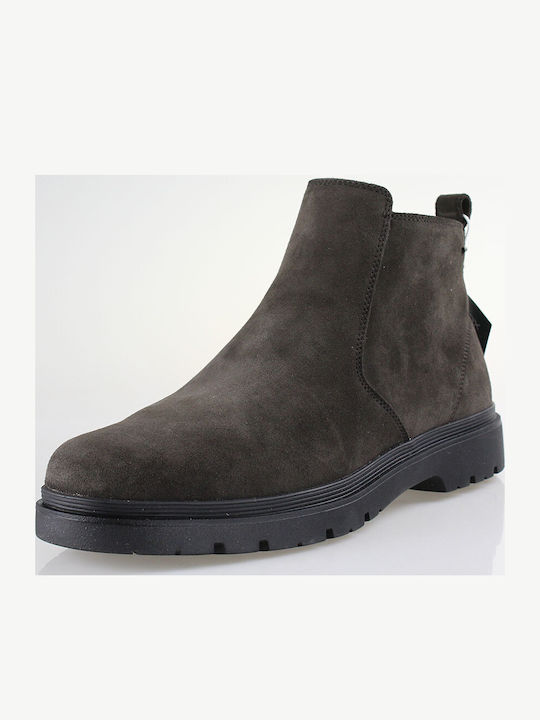 U Spherica Ec1 Leather Men's Brown Boots