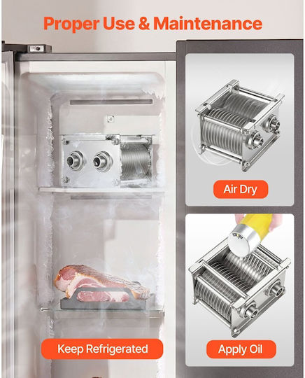 Vevor Meat Cutter Machine Blade Replacement Blade 7 Mm Food Cutter Machine Model 90 Stainless Steel Boneless Meat Soft Vegetables