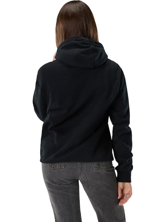 Women's Sweatshirt Hooded Black