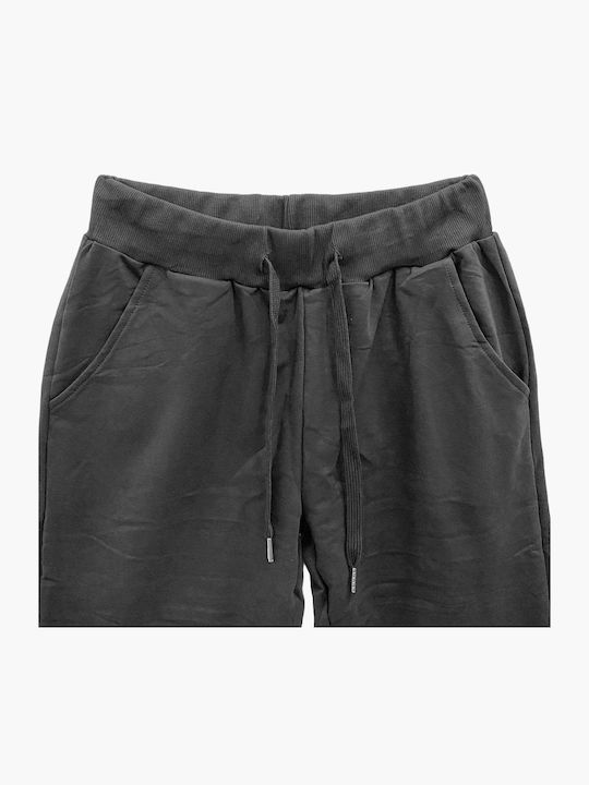 Damen Jogginghose mit Jogger Hohe Taille Schwarz