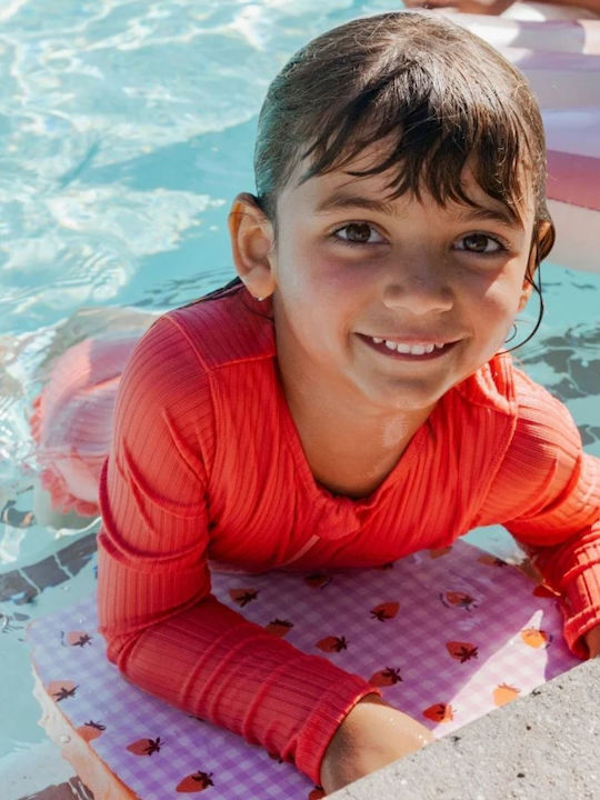 Swim Essentials Παιδικό Μαγιό Ολόσωμο με Μακρύ Μανίκι Pink Bay