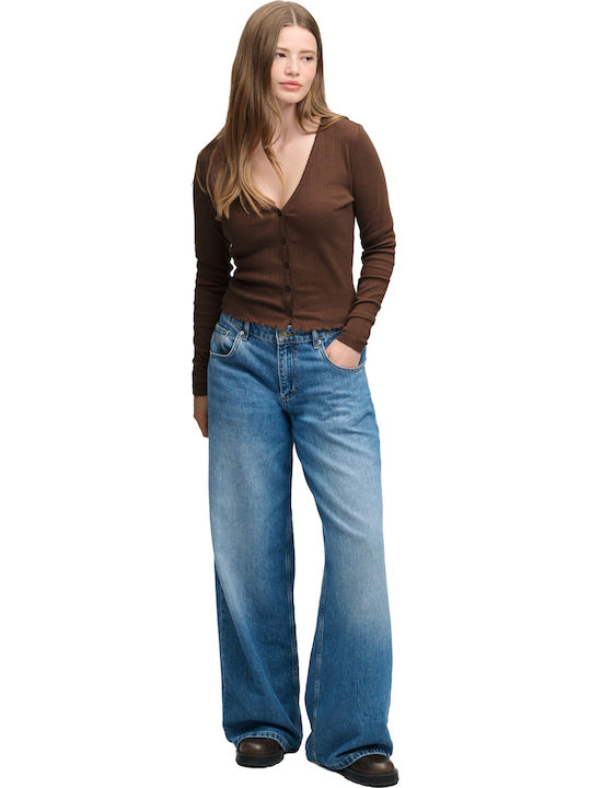 Gestrickte Damen Strickjacke Chestnut Braun