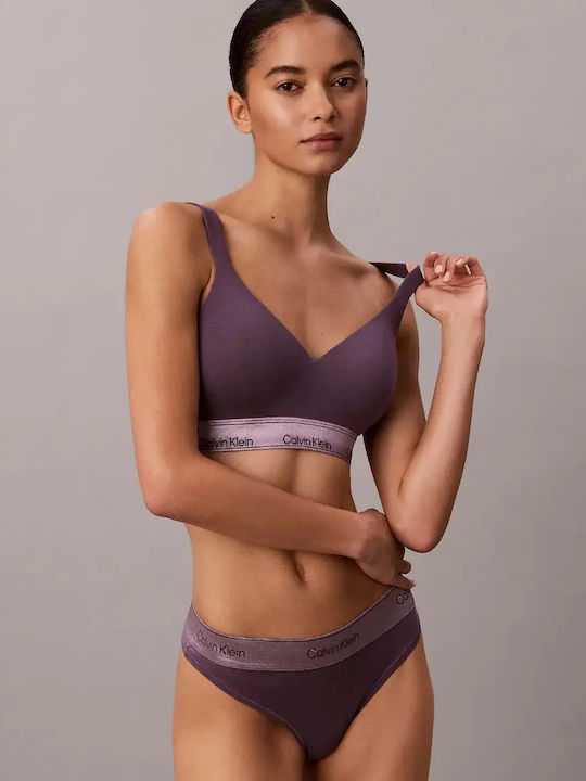 Sport-BHs Bralette Damen Sport-BHs Push Up Lila