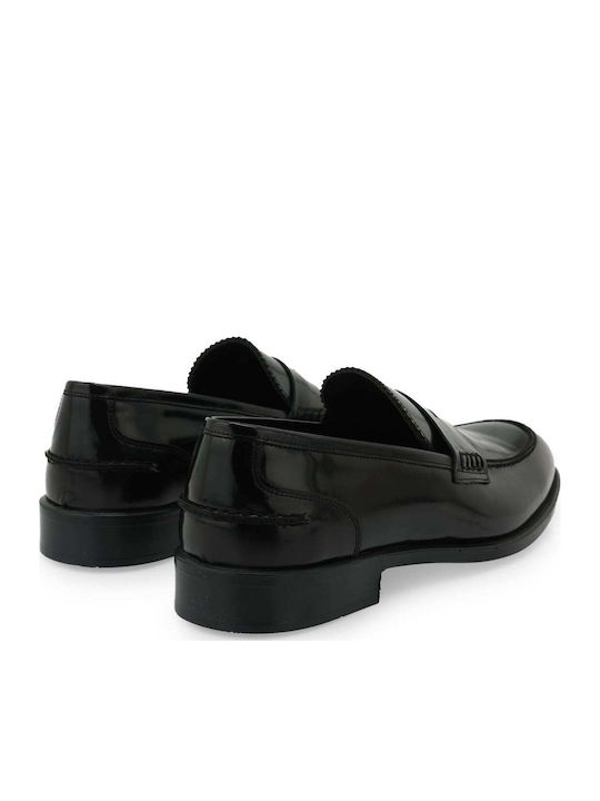 Leather Men's Loafers in Black Colour