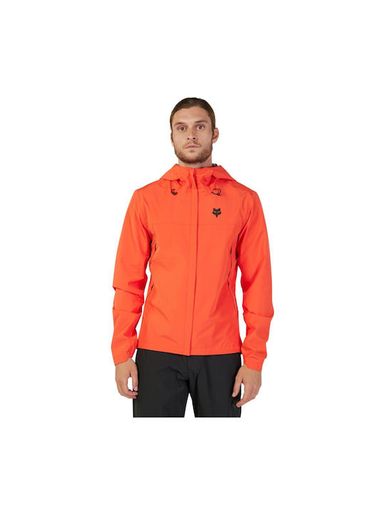 Fox Ranger Men's Waterproof Cycling Windbreaker Jacket Long Sleeve Orange