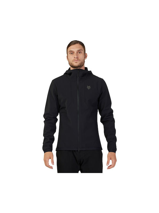 Fox Ranger Fire Men's Waterproof Cycling Windbreaker Jacket Long Sleeve Black