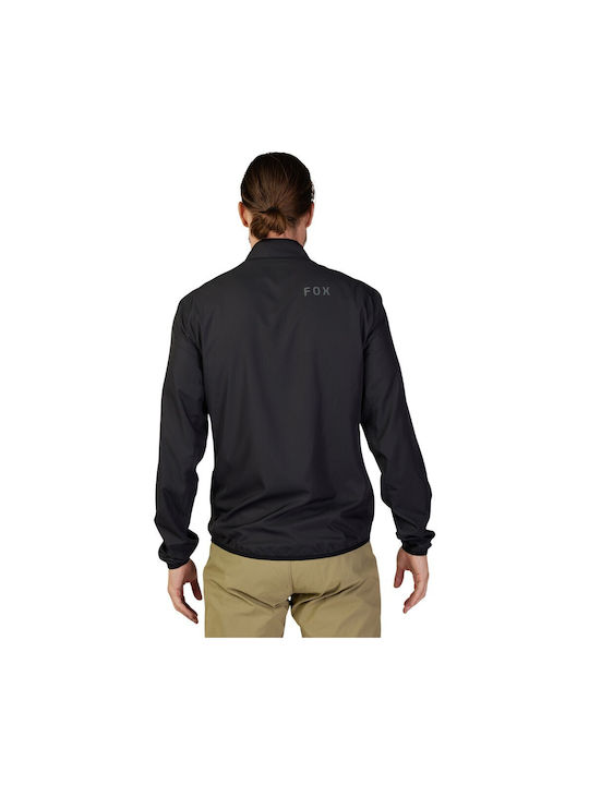 Fox Ranger Wind Men's Cycling Windbreaker Jacket Long Sleeve Black