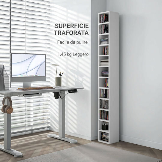 Βιβλιοθήκη Λευκή 21x20x175εκ.
