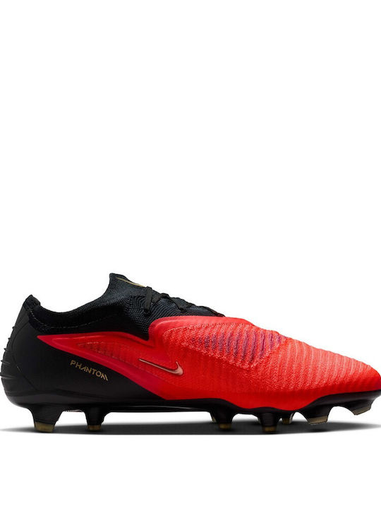 Elite Phantom 6 Low Elite FG Football Shoes with Cleats Red