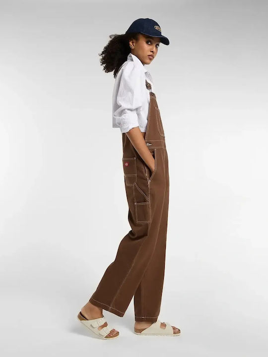 Damen Latzhose Timber Braun